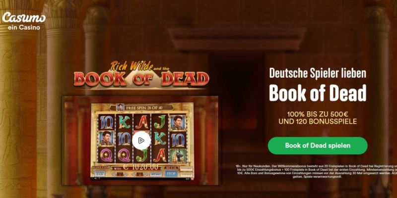 Deutsche Spieler lieben Book of Dead